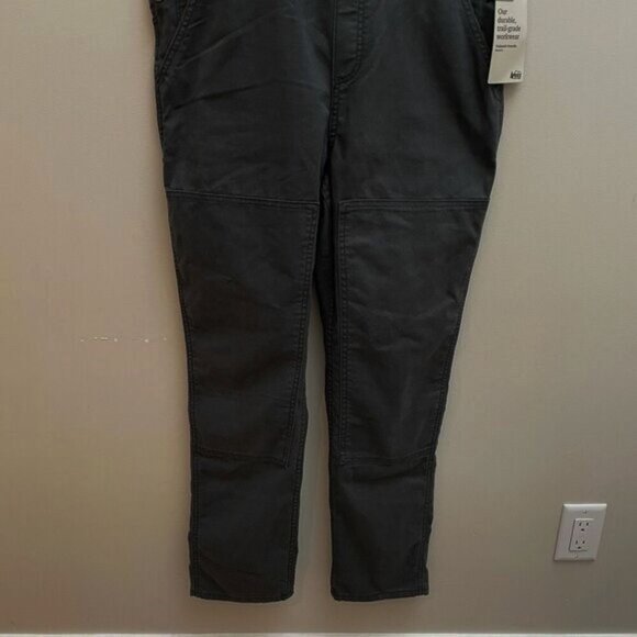 NEW REI Co-op Trailsmith Canvas Overalls - Women's 10 NWT Pirate Black - Picture 4 of 14